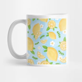 lemons and flowers pattern Mug